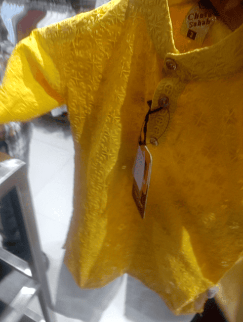 yellow dupion kurtas & kurta set - 21545114 - Zoom Image - 0
