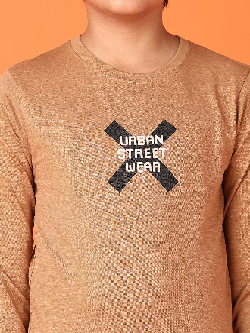 boys long sleeves front & back print t-shirt - 21545145 -  Standard Image - 5