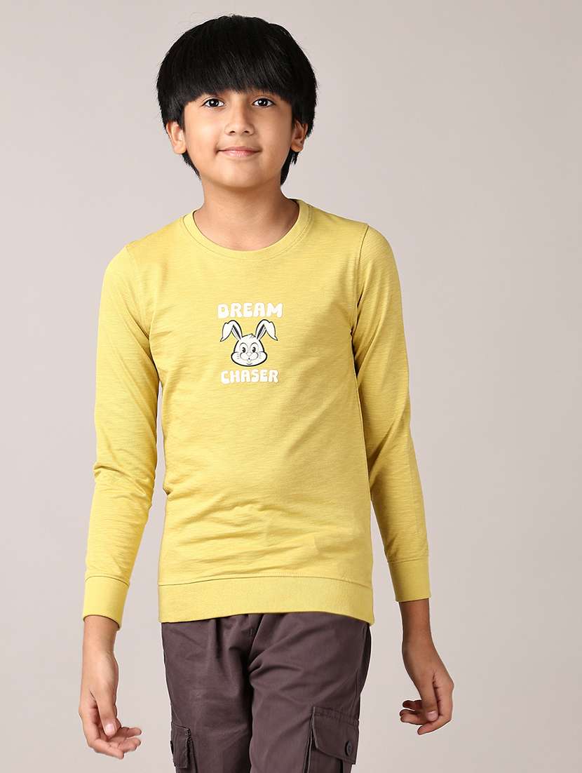 boys printed long sleeves t-shirt