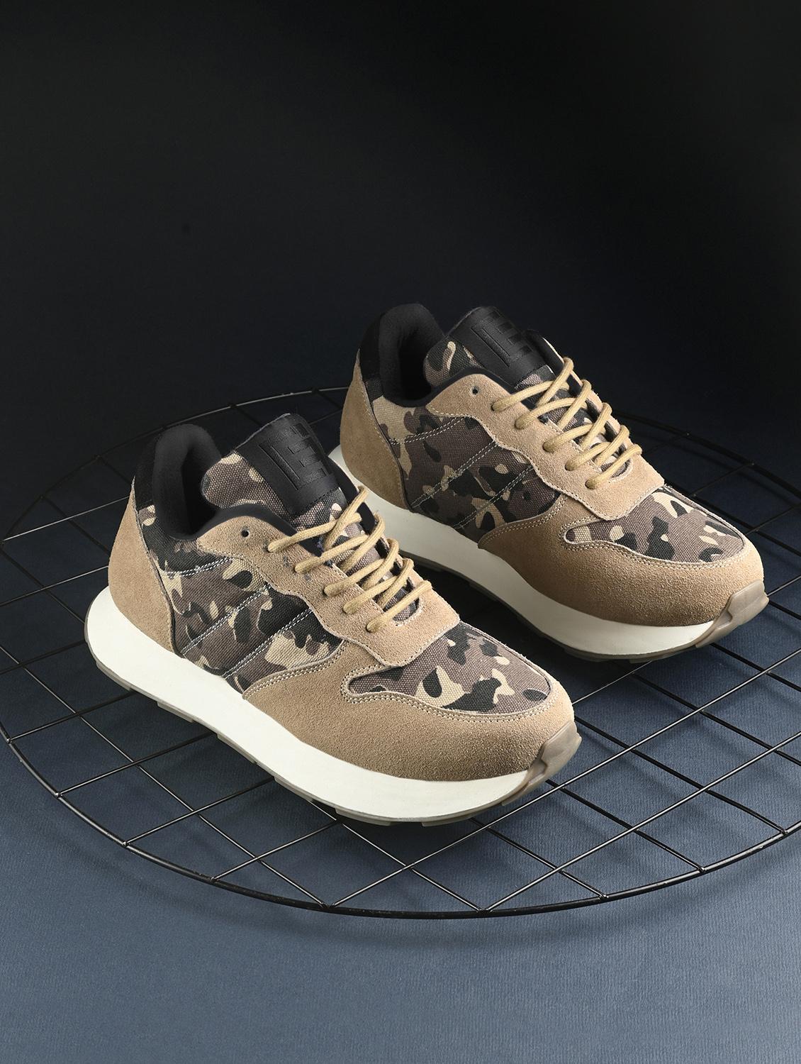 men beige lace up sneaker - 21545419 - Zoom Image - 0