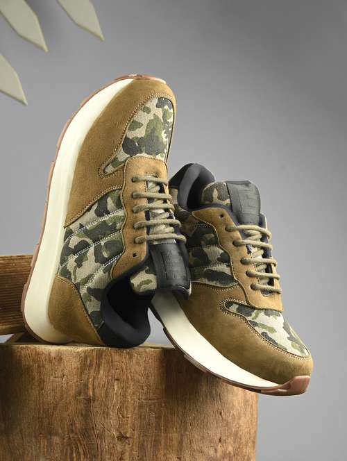 men green lace up sneaker - 21545421 -  Standard Image - 0