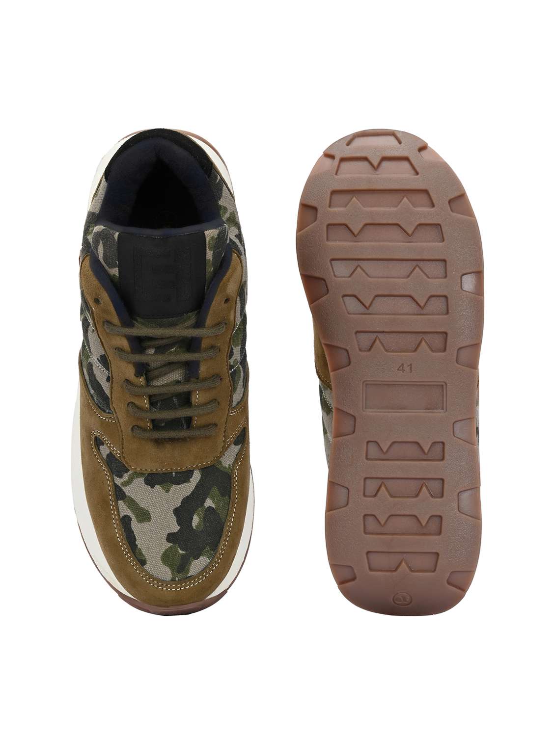 men green lace up sneaker - 21545421 -  Standard Image - 5