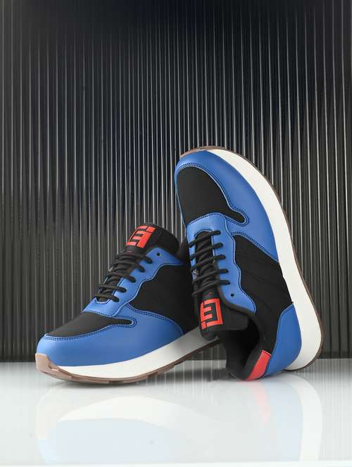 men blue lace up sneaker - 21545423 -  Standard Image - 0