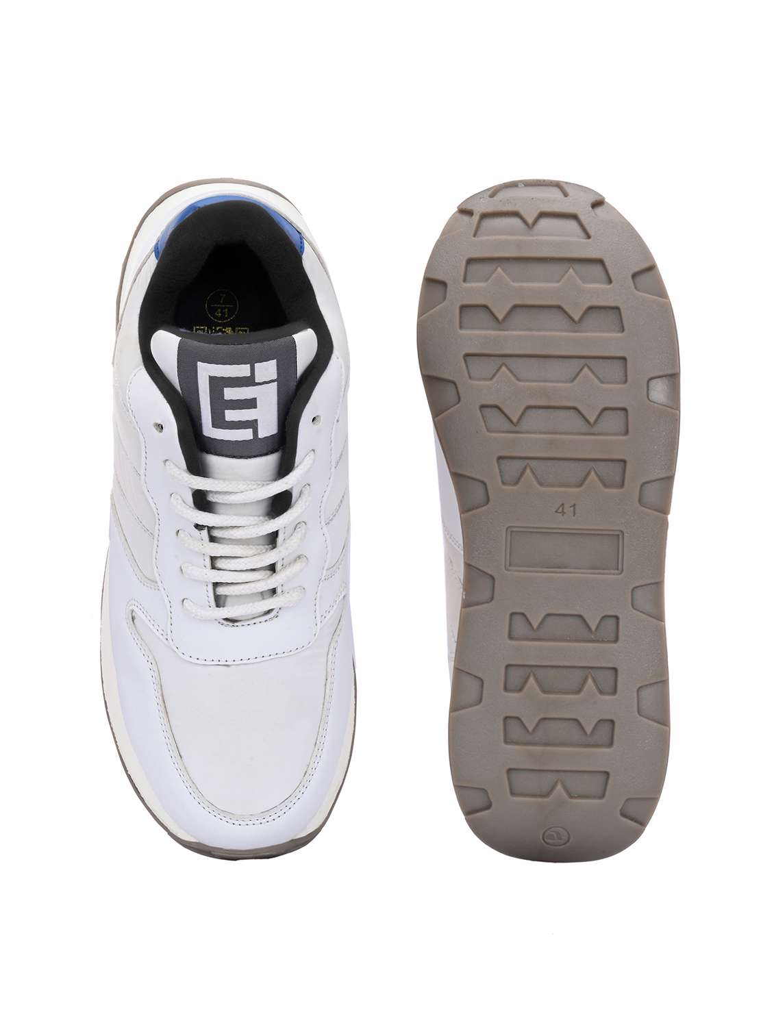 men white lace up sneaker - 21545425 -  Standard Image - 5