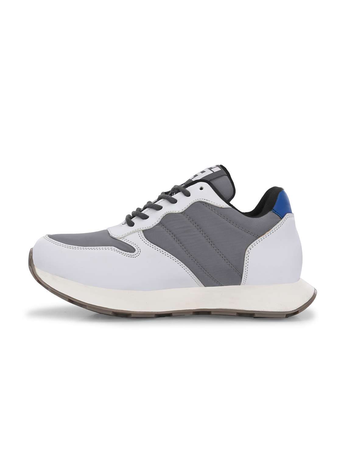 men grey lace up sneaker - 21545426 - Standard Image - 3