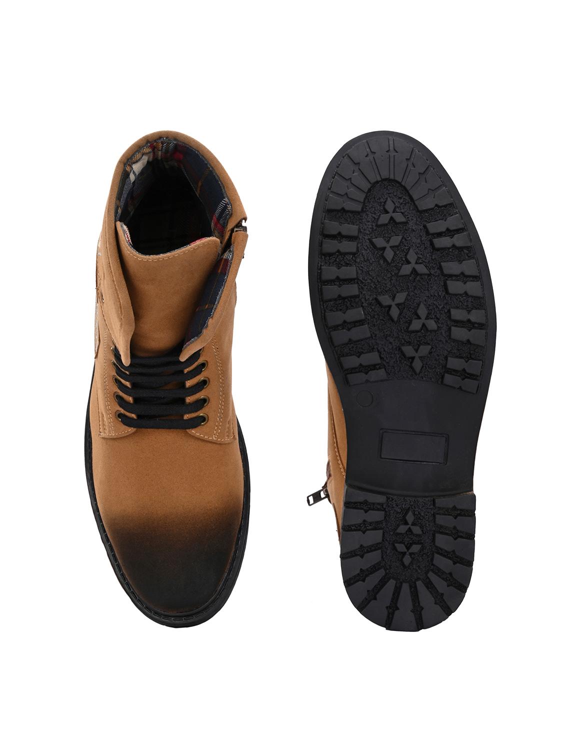 men tan lace up boot - 21545433 - Standard Image - 5