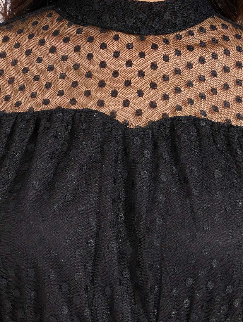 women black self-designed a-line dress - 21546981 -  Standard Image - 5