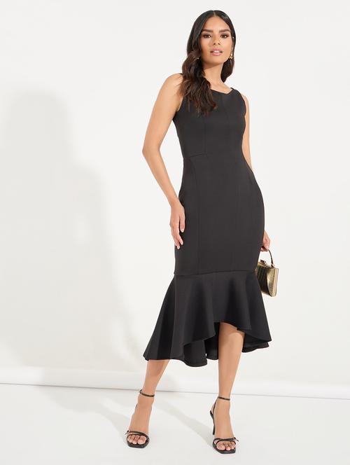 women black solid dress - 21546983 - Standard Image - 0