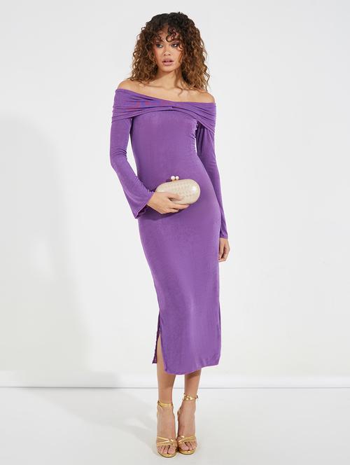 women purple solid sheath dress - 21546997 -  Standard Image - 0