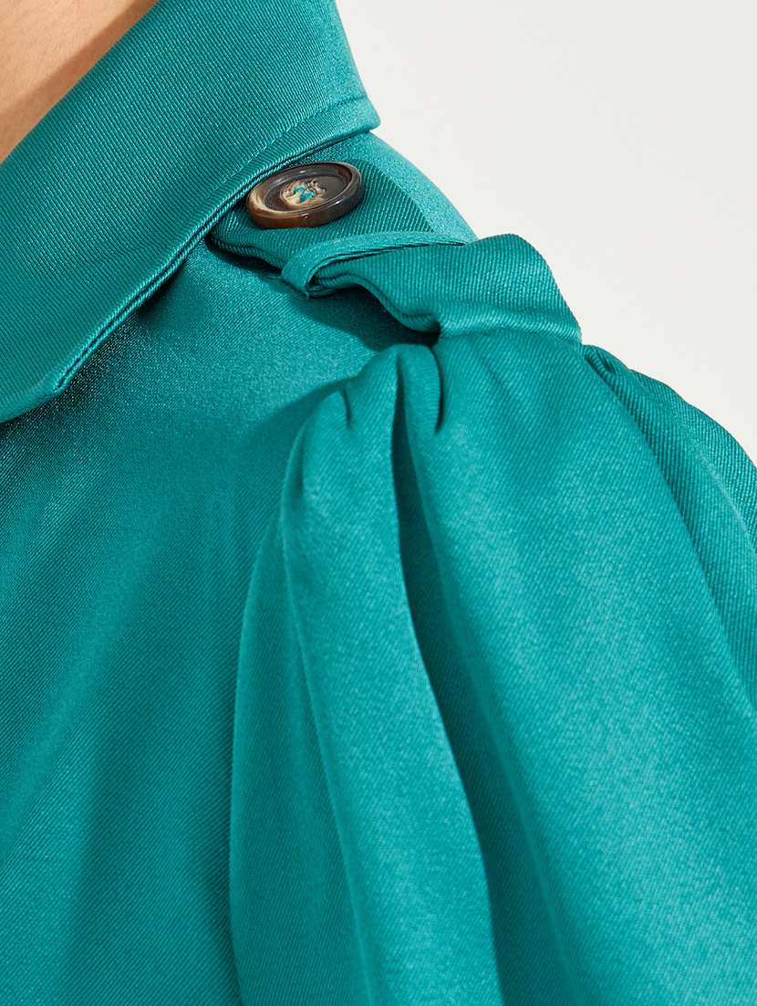 women teal solid tiered dress - 21547007 -  Standard Image - 5