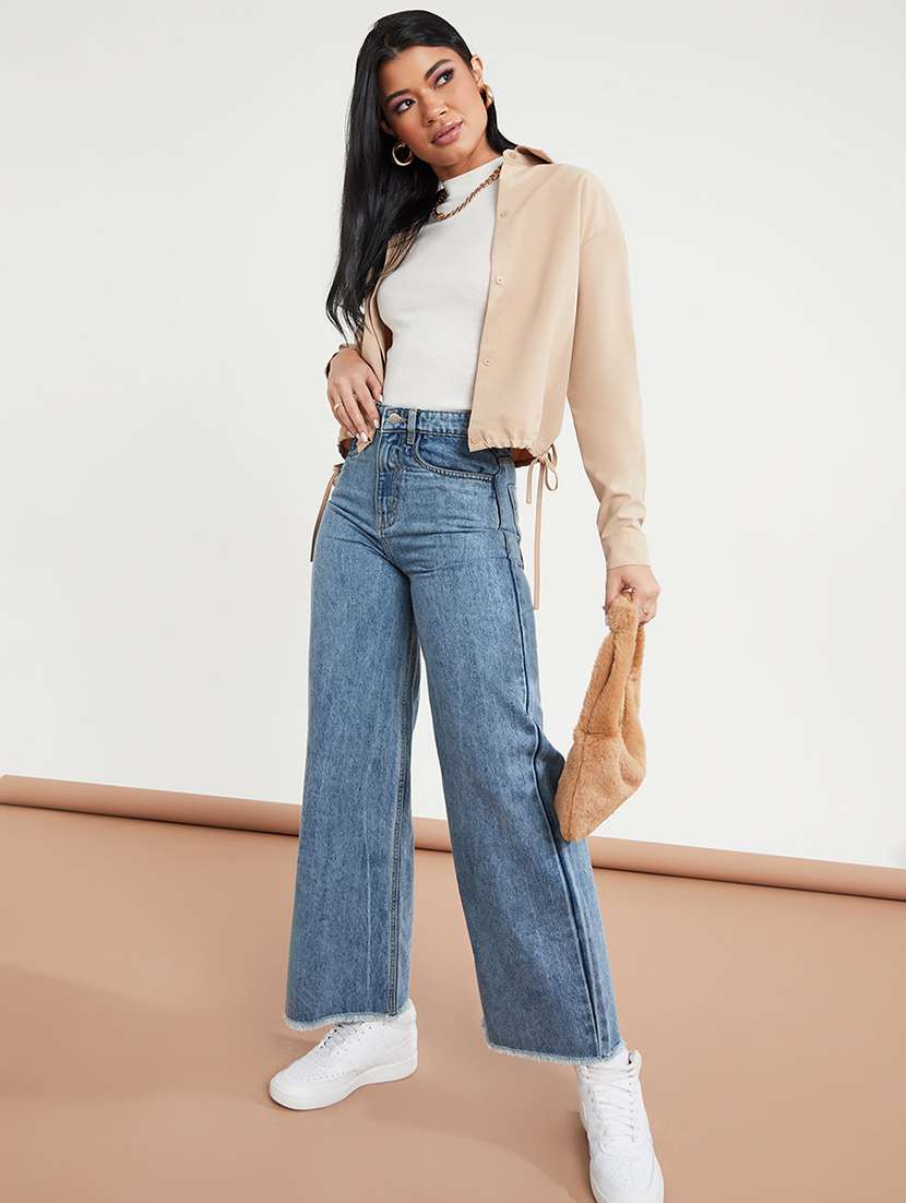 Blue Cotton Jeans