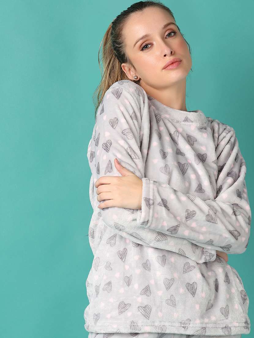 women printed pyjama nightwear set - 21547512 -  Standard Image - 3