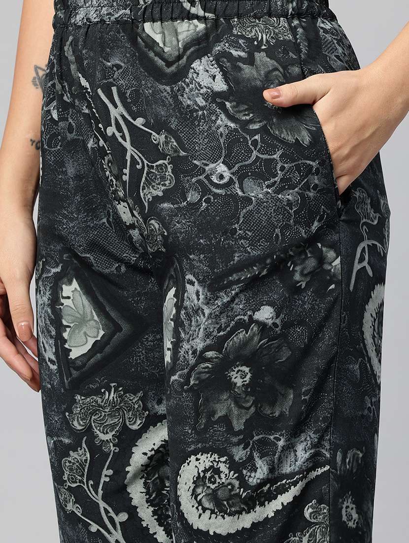 women printed top and trouser co-ord set - 21547522 -  Standard Image - 5