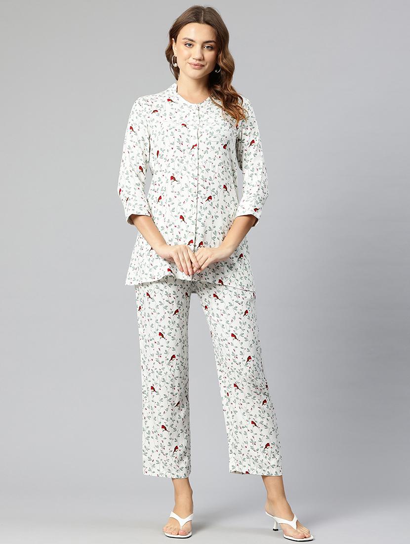women floral printed top and trouser co-ord set - 21547545 -  Zoom Image - 0