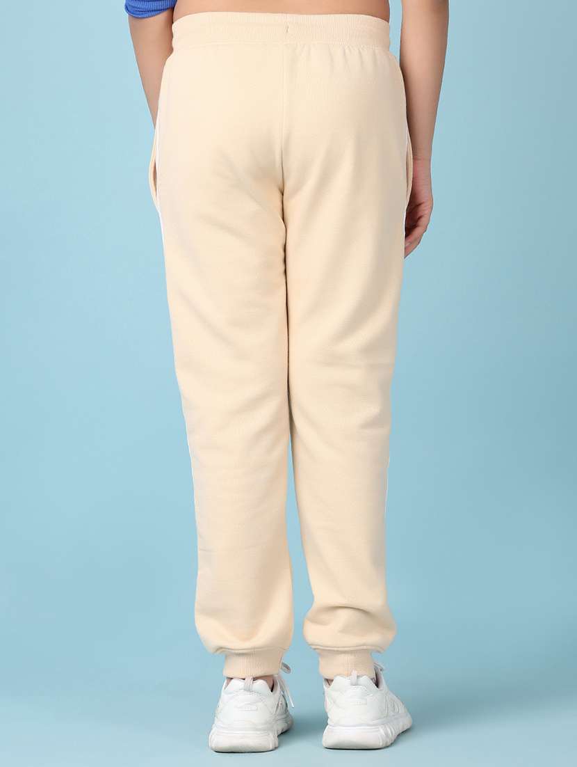 girls mid rise solid joggers - 21547586 -  Standard Image - 3