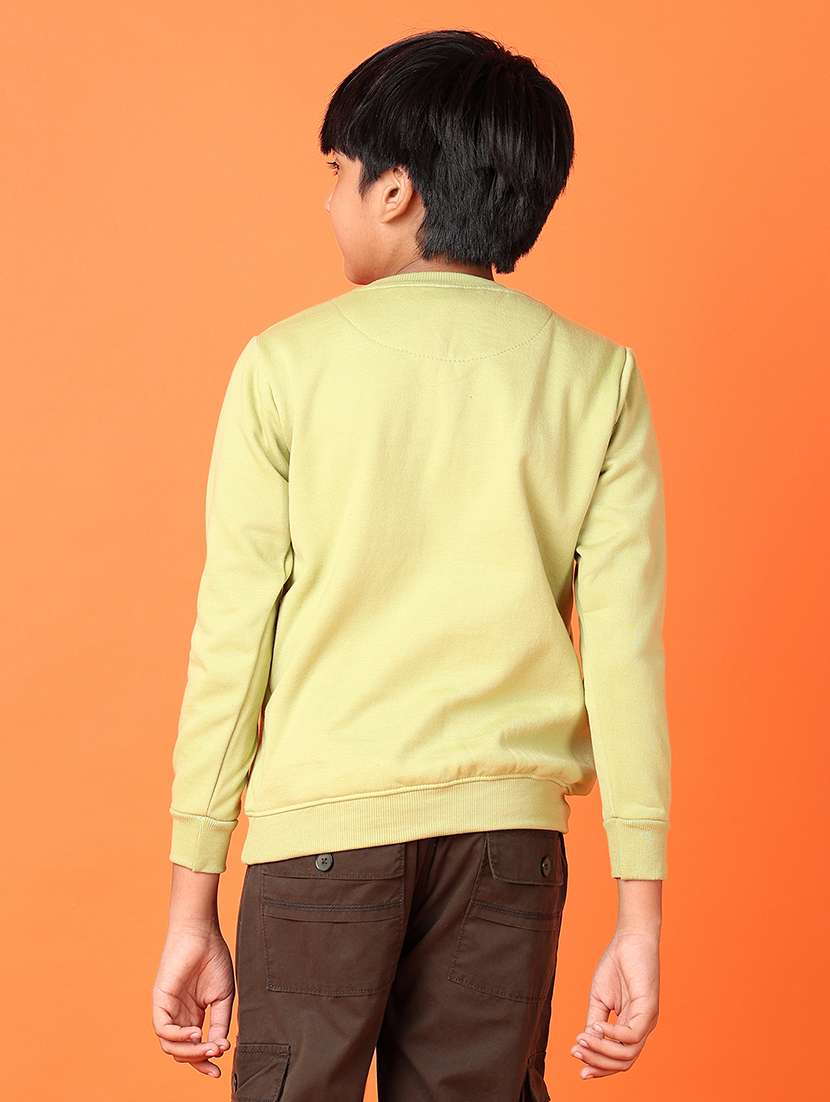 boys front print long sleeve sweatshirt - 21547588 -  Standard Image - 3