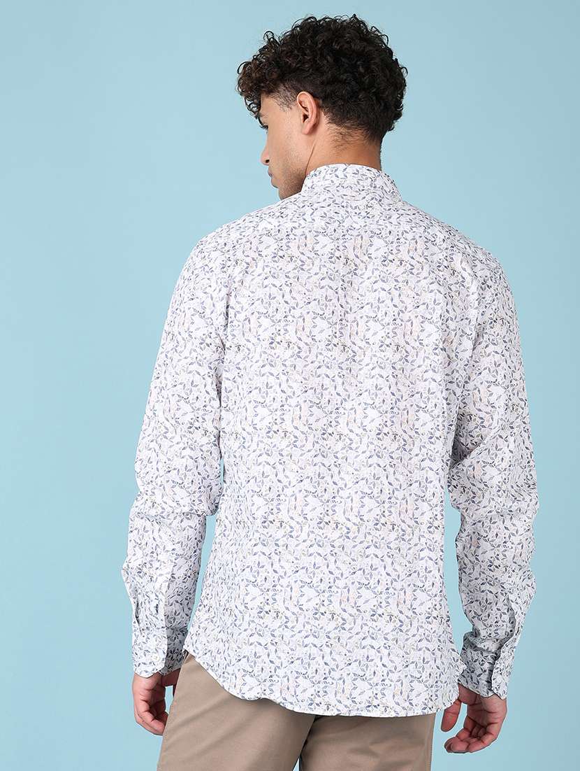 men printed long sleeve casual shirt - 21547592 - Standard Image - 3