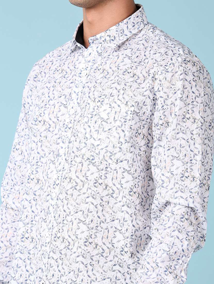 men printed long sleeve casual shirt - 21547592 - Standard Image - 5