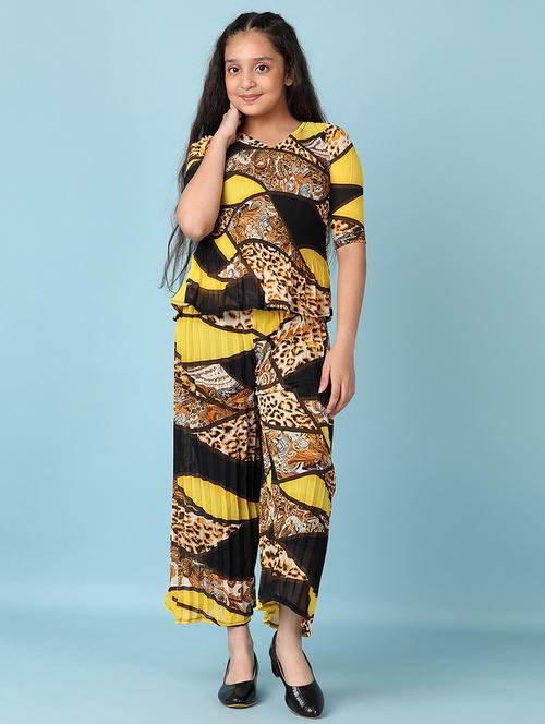girls printed casual wear full length set - 21547640 -  Standard Image - 0