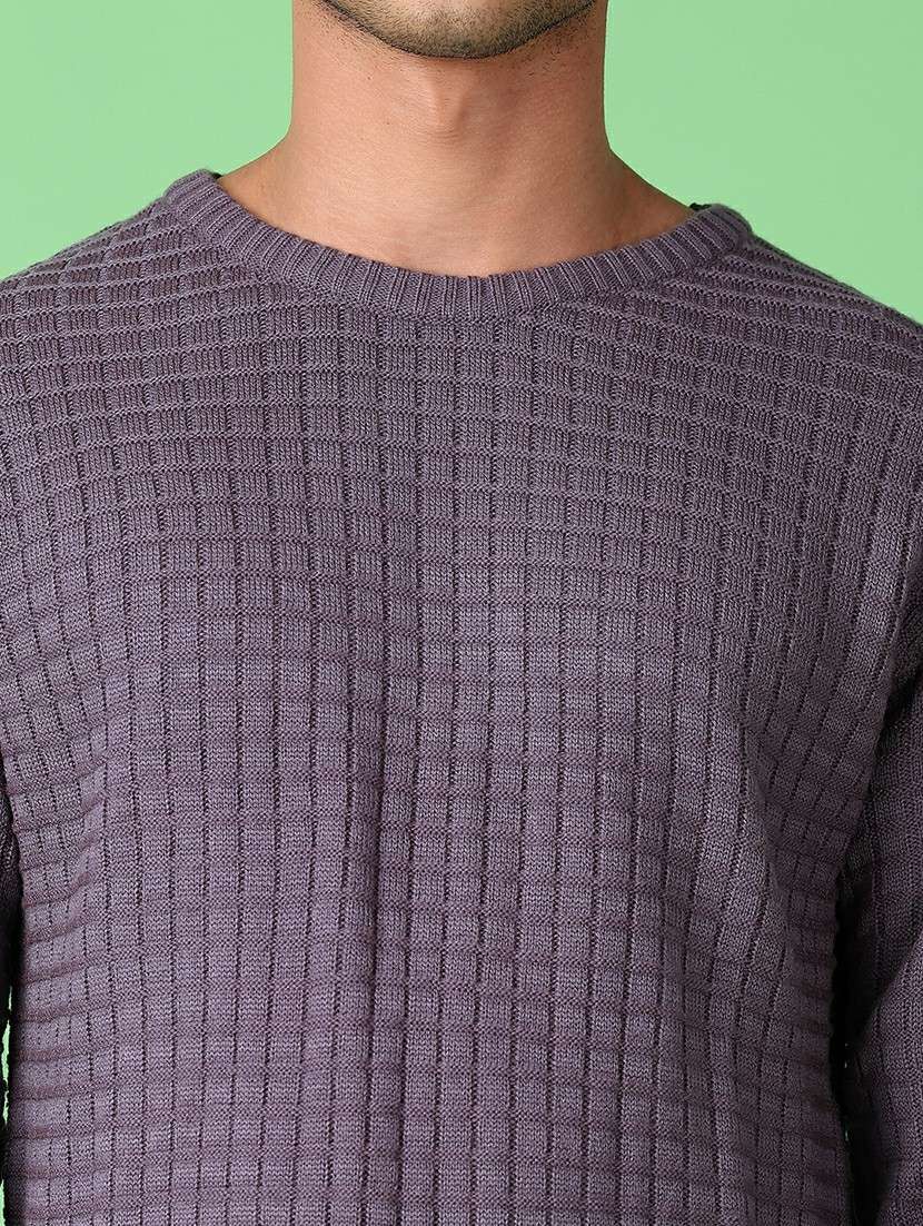 men long sleeves self design pullover - 21547657 -  Standard Image - 5