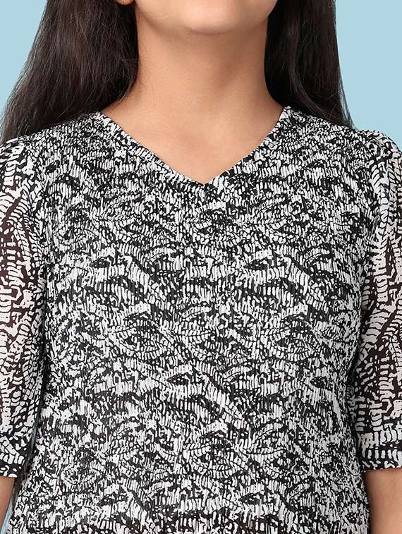 girls printed casual wear full length set - 21547664 -  Standard Image - 5