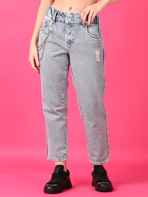 women mid high rise denim jeans - 21547707 - Standard Image - 0