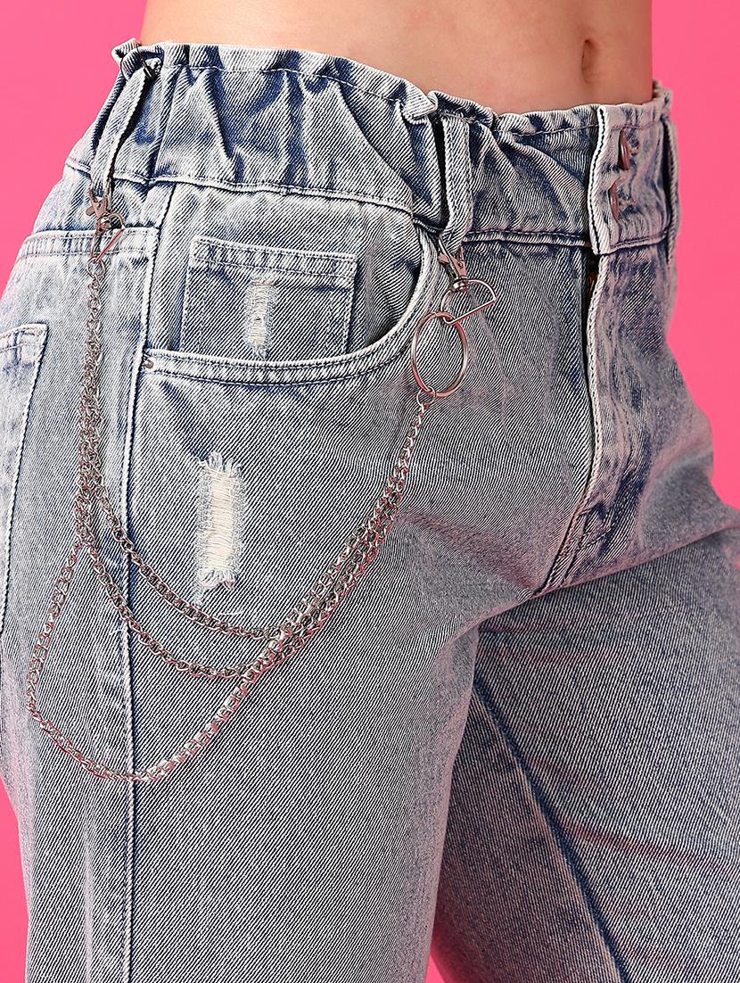 women mid high rise denim jeans - 21547707 - Standard Image - 5