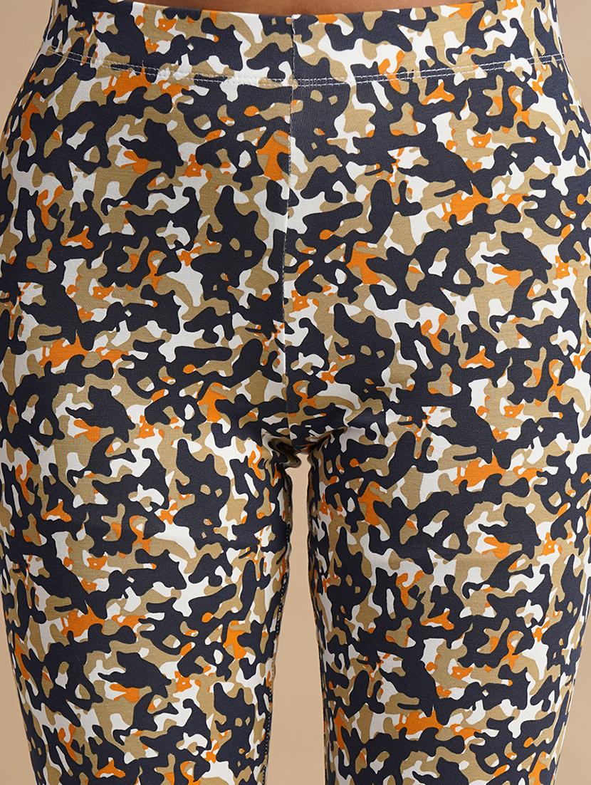women camouflaged ankle length leggings - 21548935 - Standard Image - 3