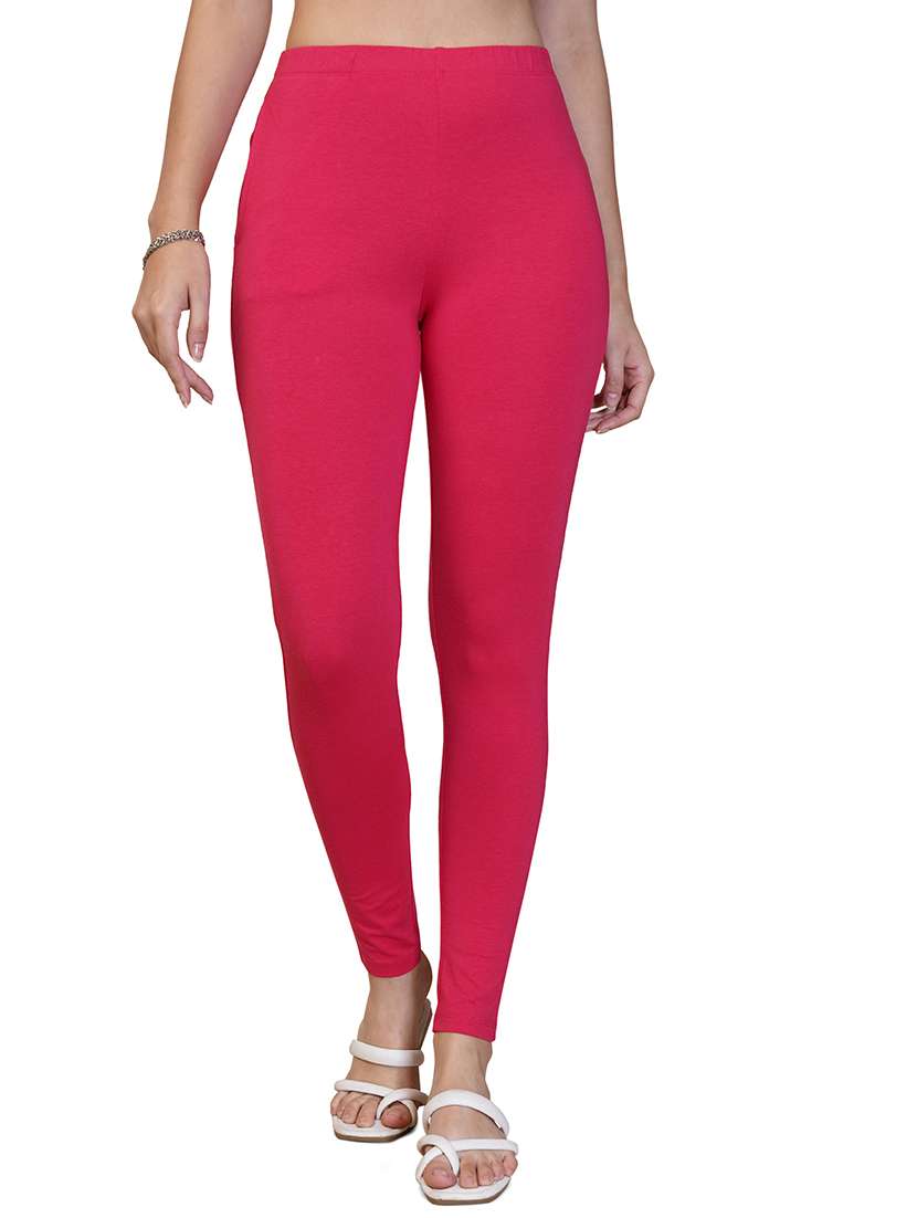 women solid ankle length leggings - 21549574 - Zoom Image - 0