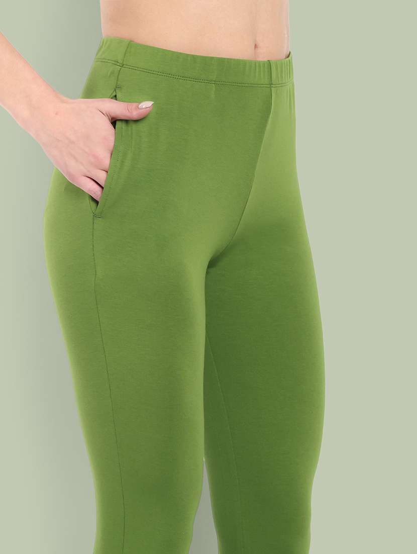 women solid ankle length leggings - 21549577 -  Standard Image - 5