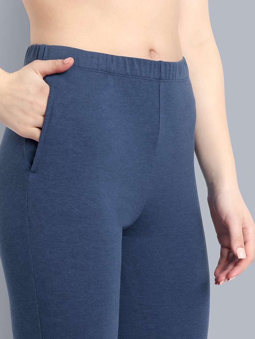 women solid ankle length leggings - 21549586 -  Standard Image - 5