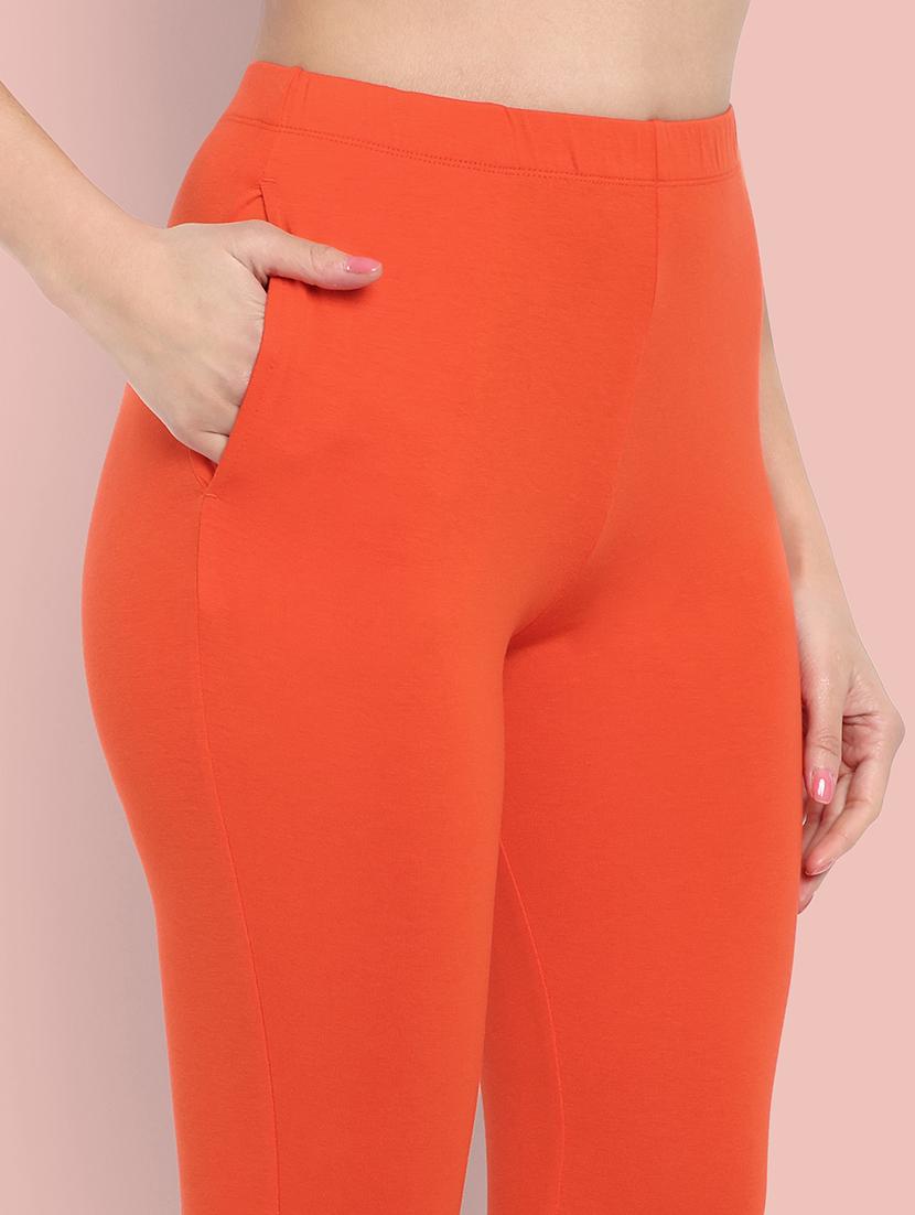 women solid ankle length leggings - 21549589 - Standard Image - 5