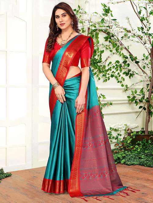 women self-designed kanjivaram saree - 21549595 - Standard Image - 0