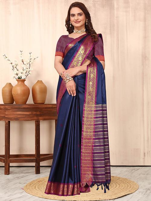 women self design kanjivaram saree - 21549605 - Standard Image - 0