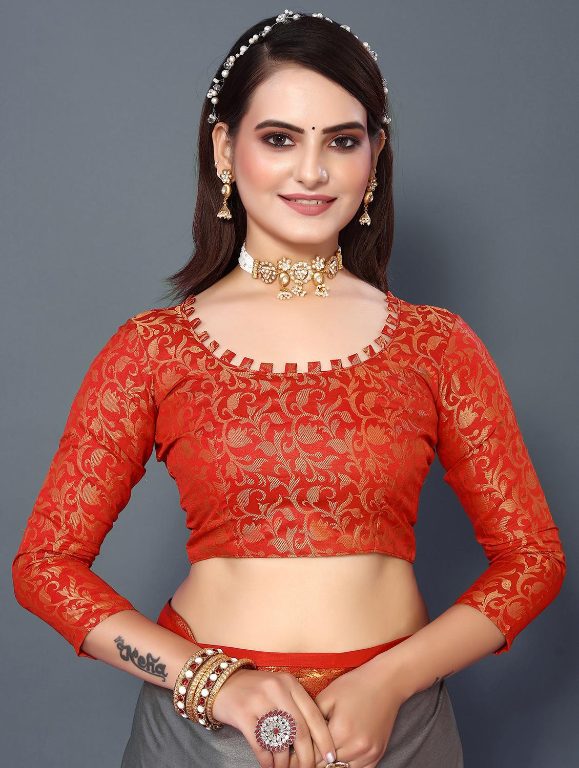 women self-designed bordered saree - 21549607 - Standard Image - 3