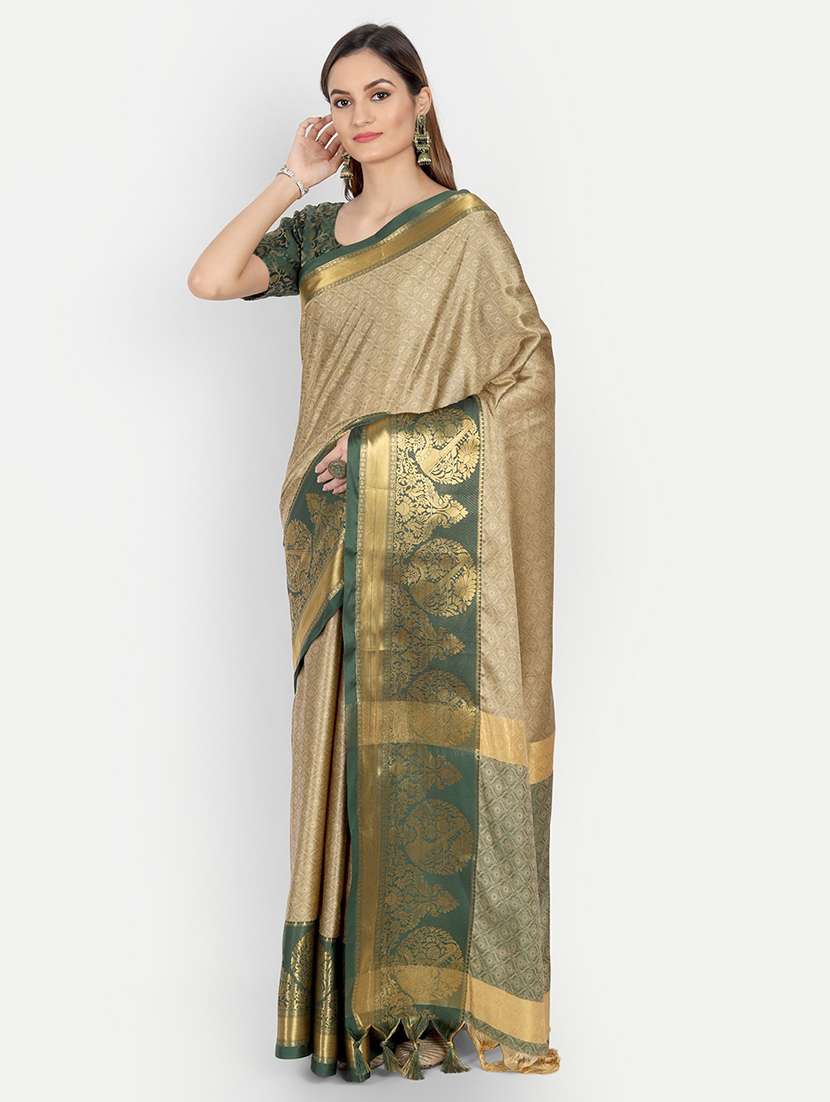 women self-designed bordered saree