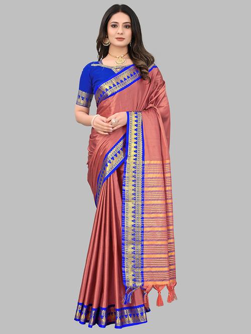 women self-designed bordered saree - 21549796 -  Standard Image - 0
