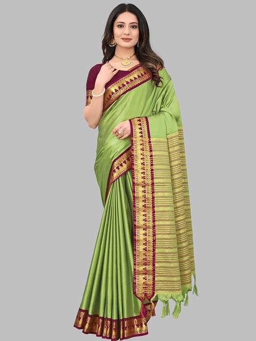 women self-designed bordered saree - 21549804 -  Standard Image - 0