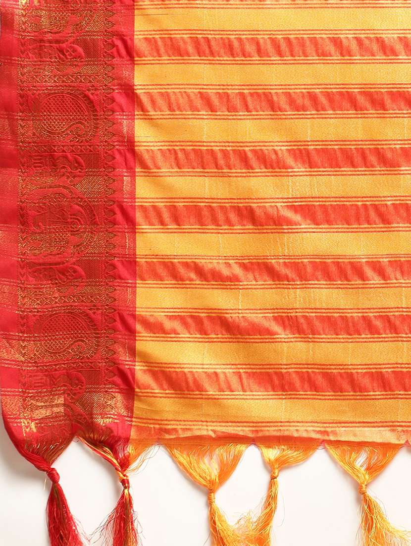 women self-designed gadwal saree - 21549813 - Standard Image - 3