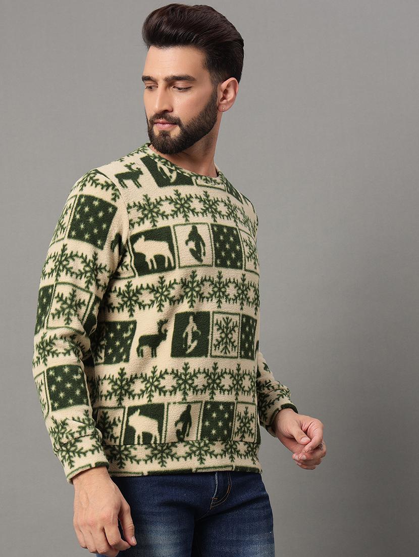 men all over print long sleeve sweatshirt