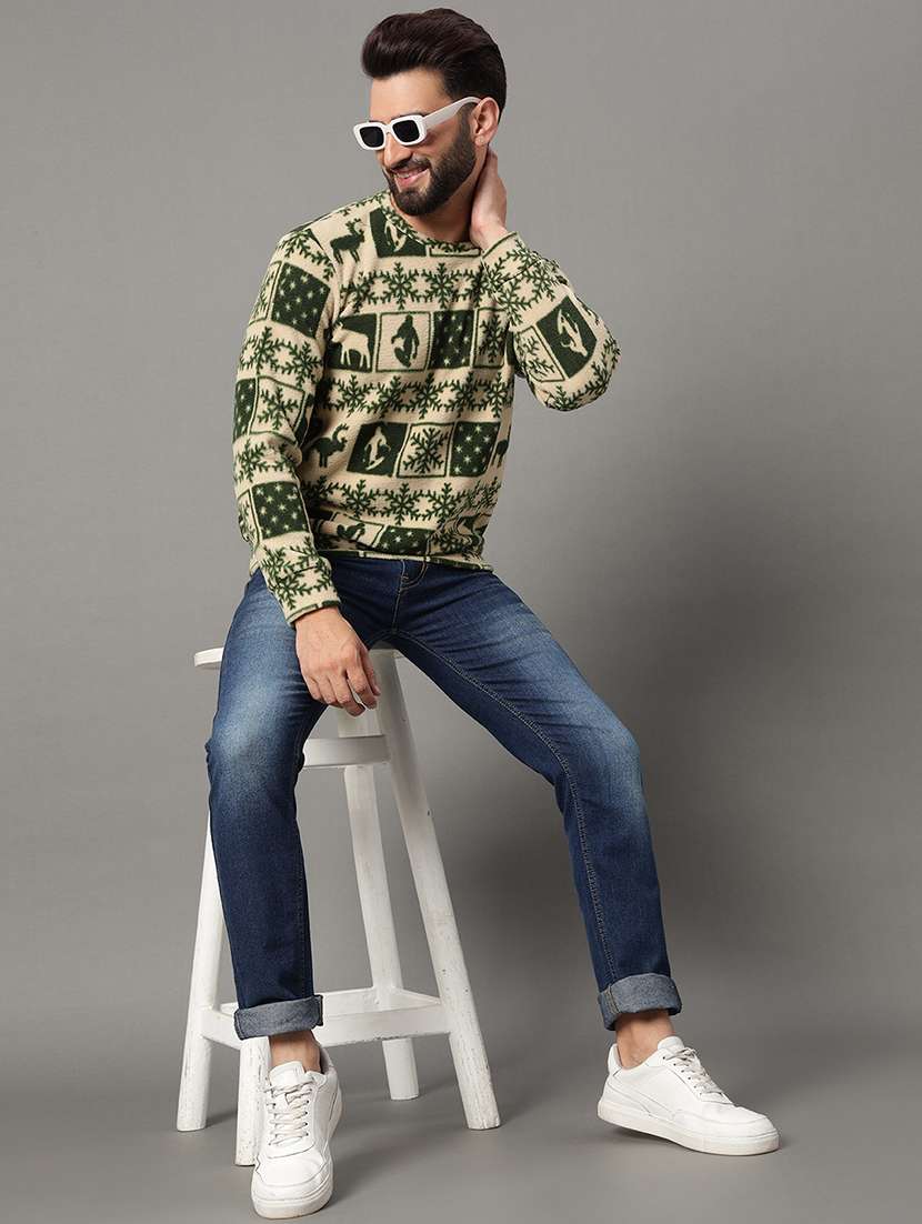 men all over print long sleeve sweatshirt - 21550004 - Standard Image - 3