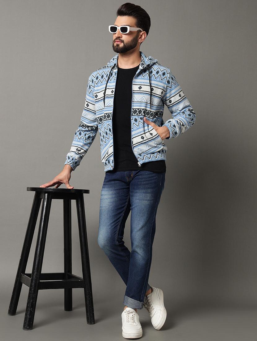 men all over print long sleeve sweatshirt - 21550015 - Standard Image - 3