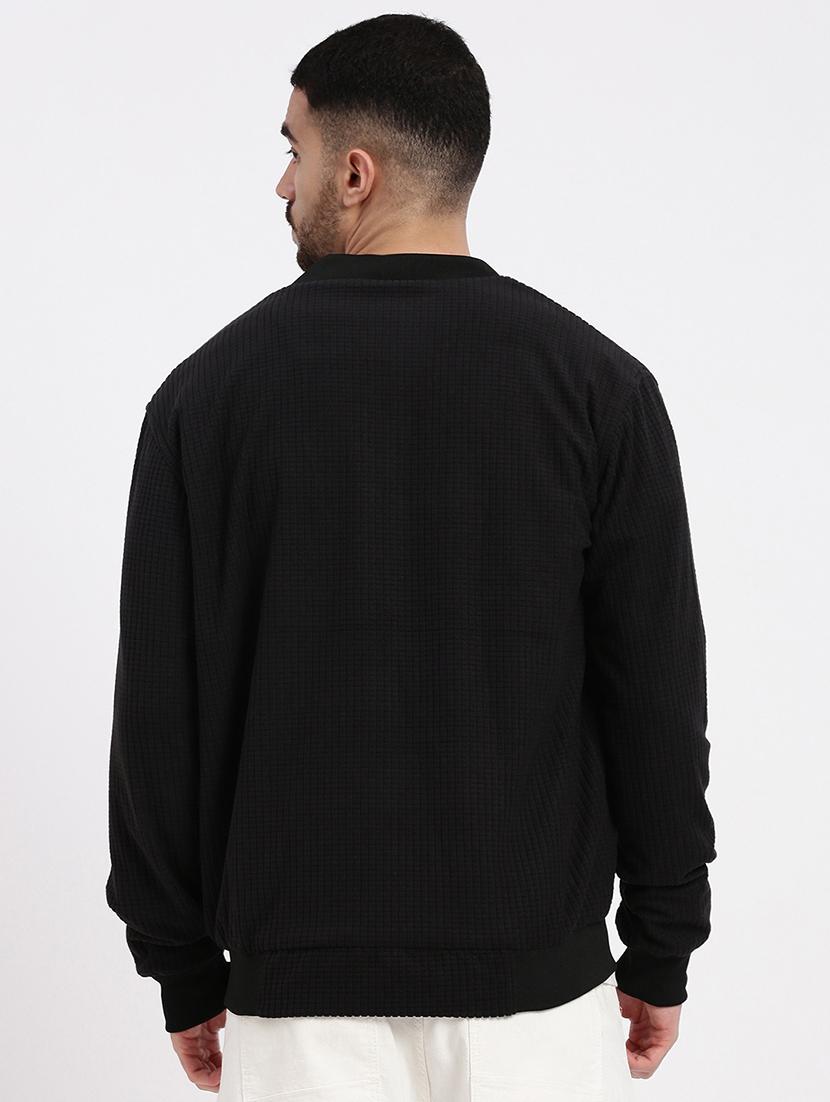 men solid henley collar casual jacket - 21550020 - Standard Image - 3