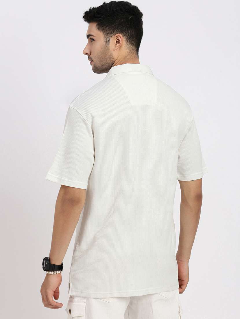 men solid short sleeve casual shirt - 21550054 -  Standard Image - 3