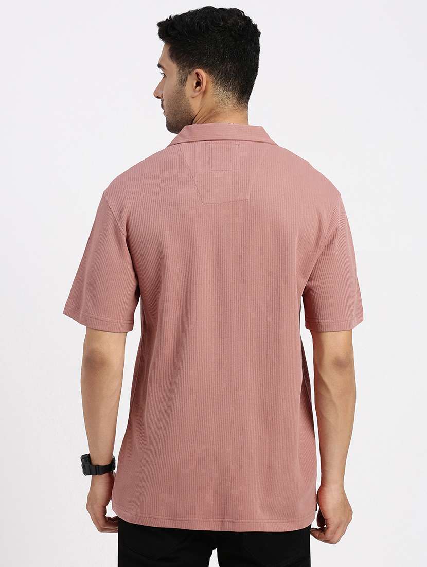 men solid short sleeve casual shirt - 21550055 -  Standard Image - 3