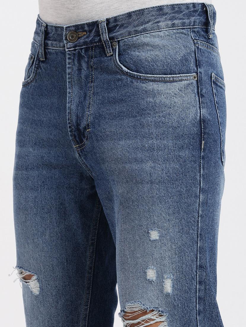 men solid mid rise slim fit jean - 21550232 - Standard Image - 5
