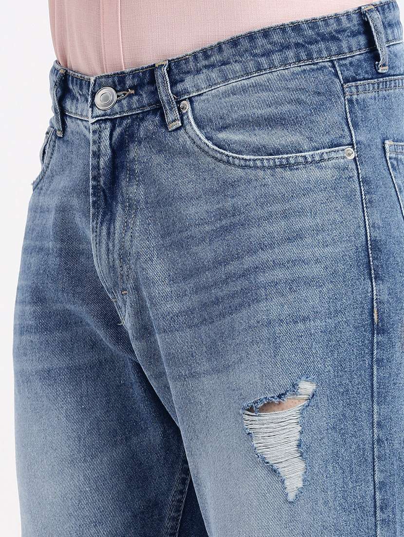 men solid mid rise slim fit jean - 21550233 -  Standard Image - 5