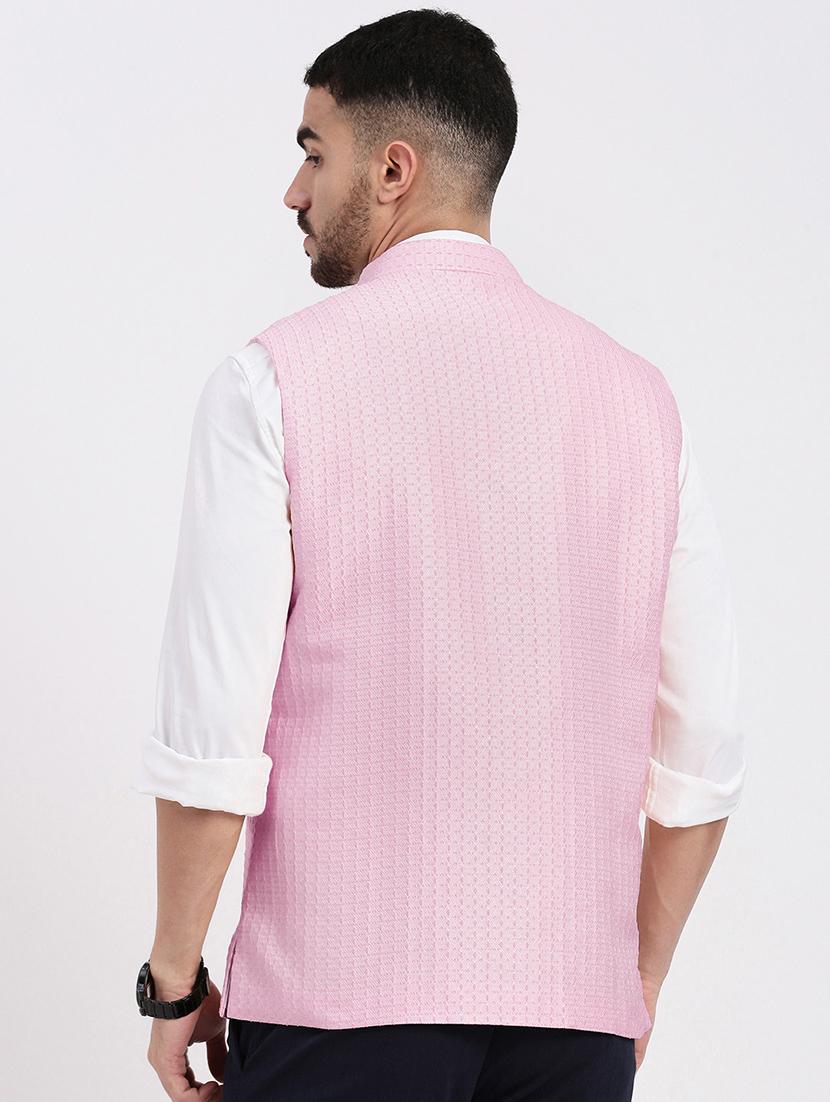 men self designed nehru jacket - 21550269 - Standard Image - 3