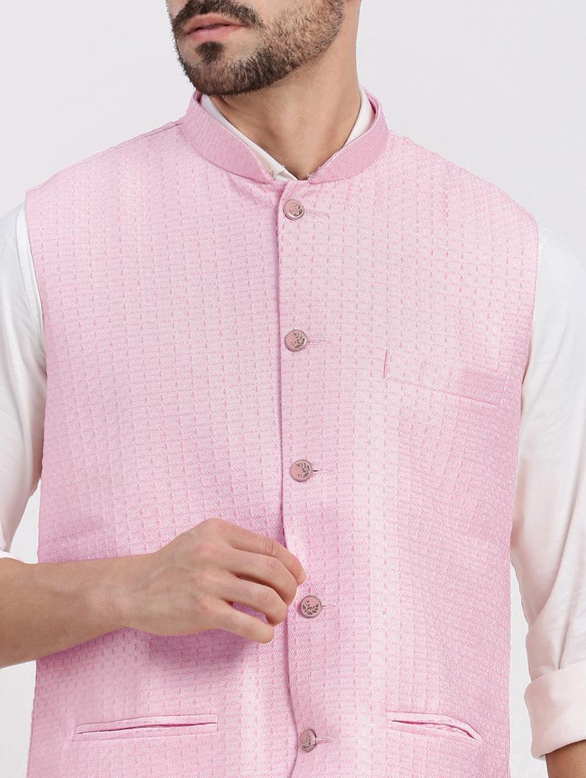 men self designed nehru jacket - 21550269 - Standard Image - 5