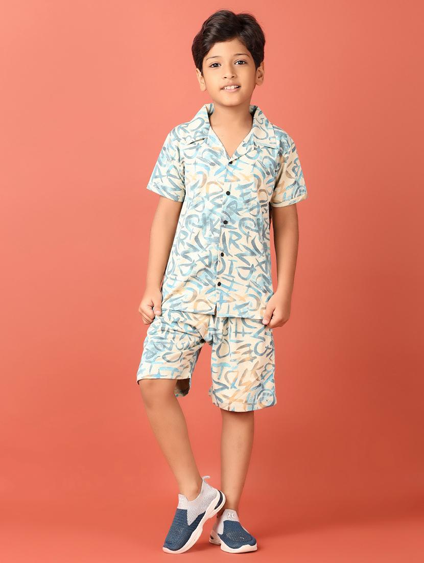 boys multicolored printed shorts set - 21550276 -  Zoom Image - 0